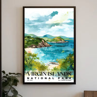 Virgin Islands Watercolor Wall Art Poster