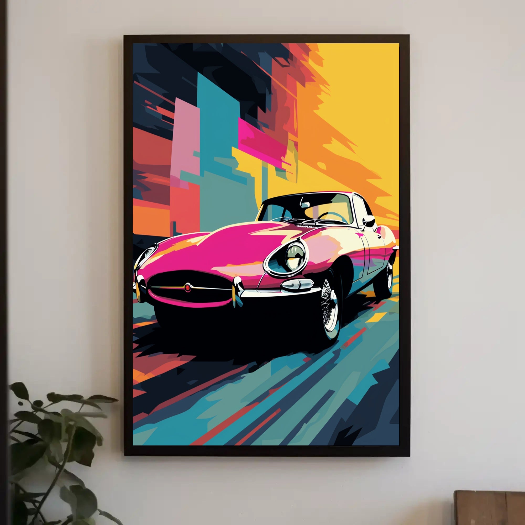 Vibrant Classic Car Poster PosterGoat
