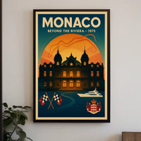 Monaco 1975 Beyong the Riviera Poster
