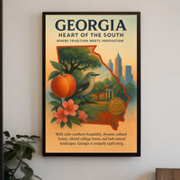 Georgia Heart Of The South Poster