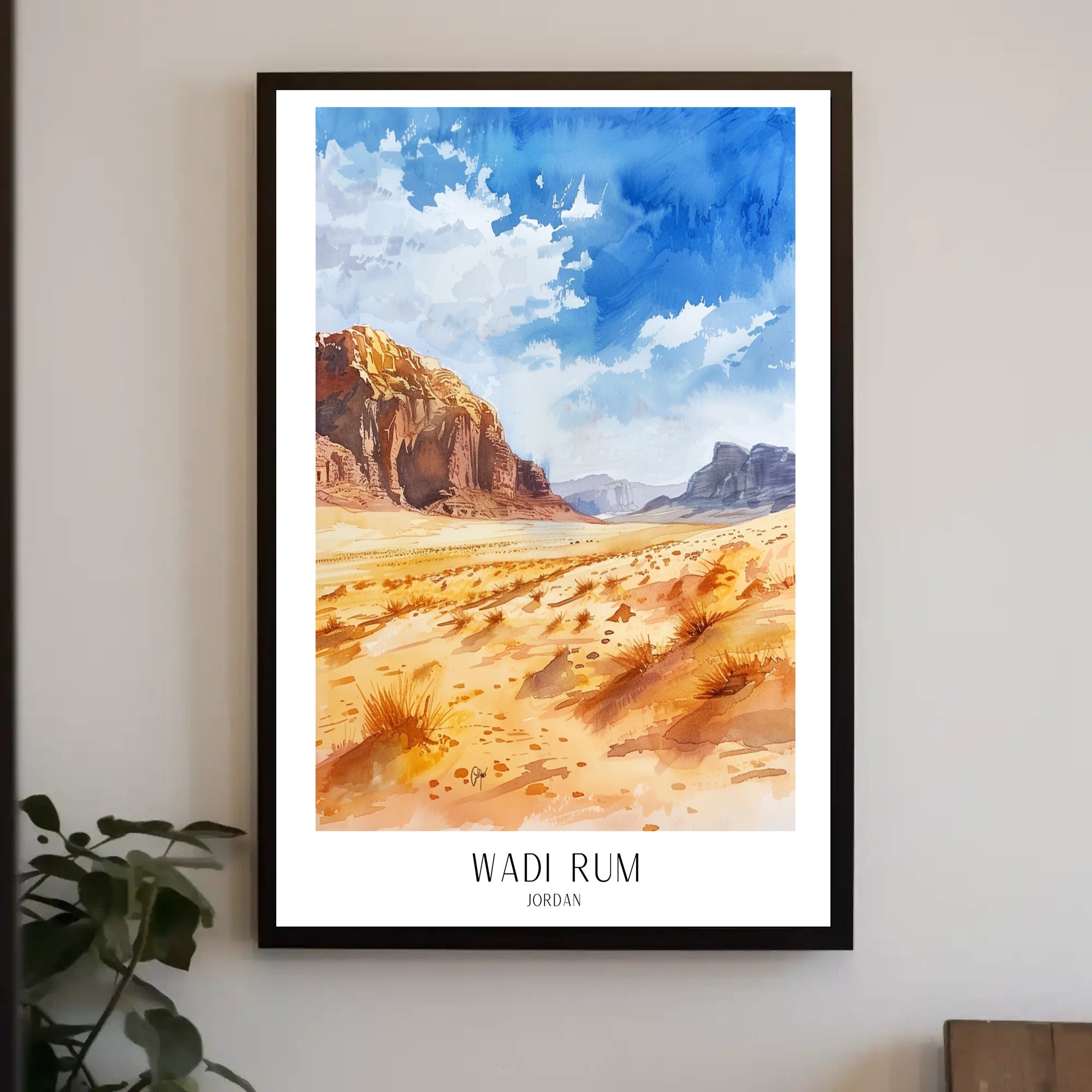 Wadi Rum Landscape Poster PosterGoat