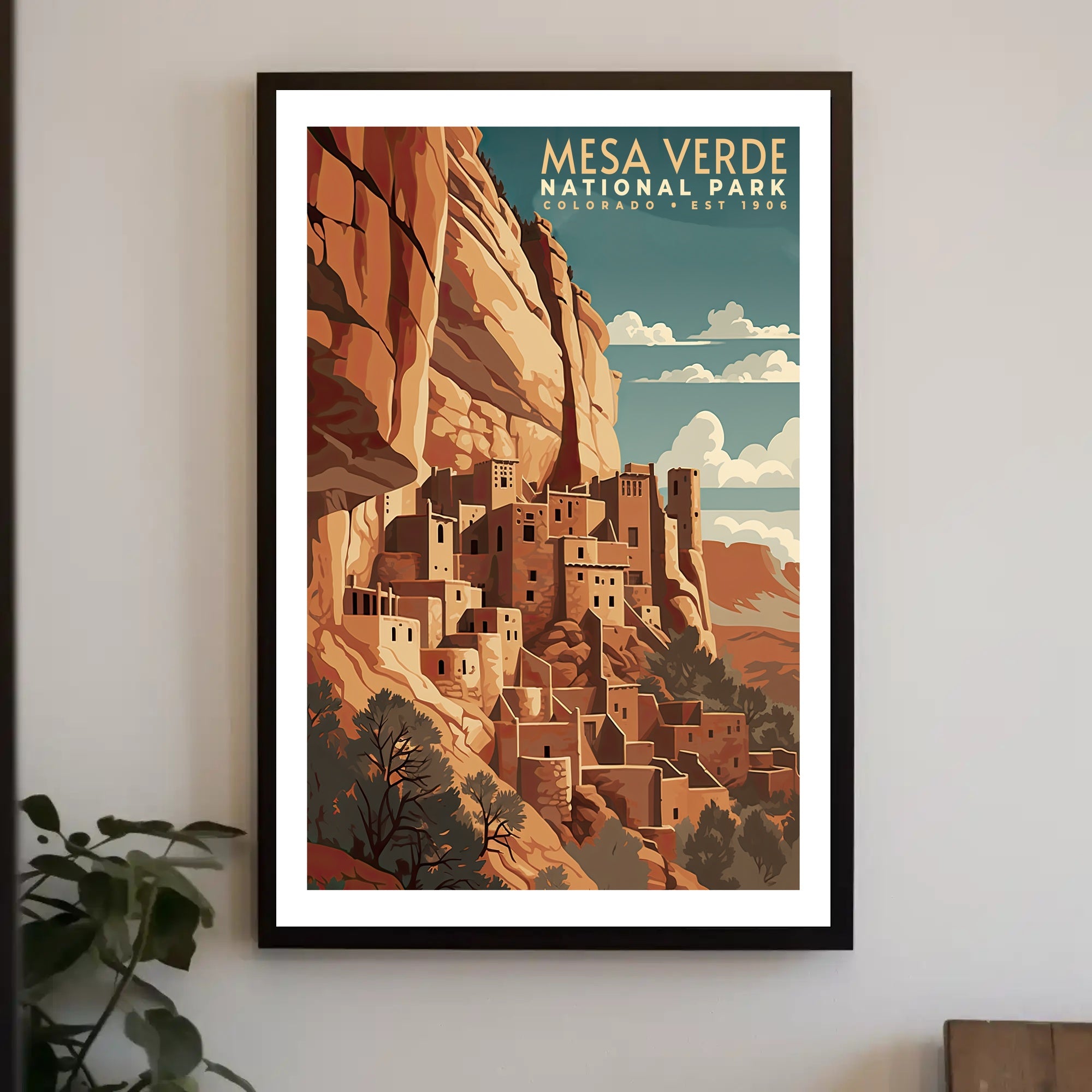 Mesa Verde National Park Vintage Poster Print