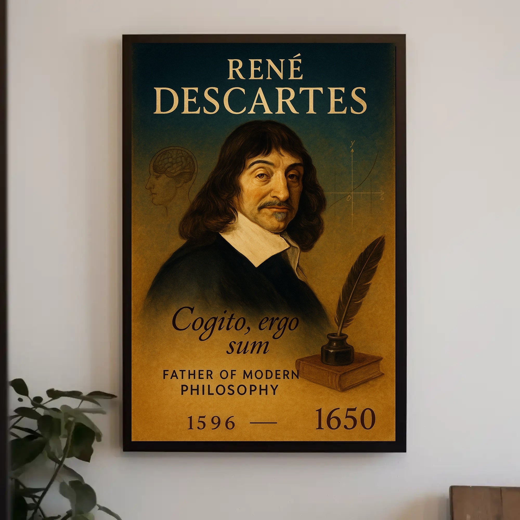 René Descartes Modern Philosophy Poster PosterGoat