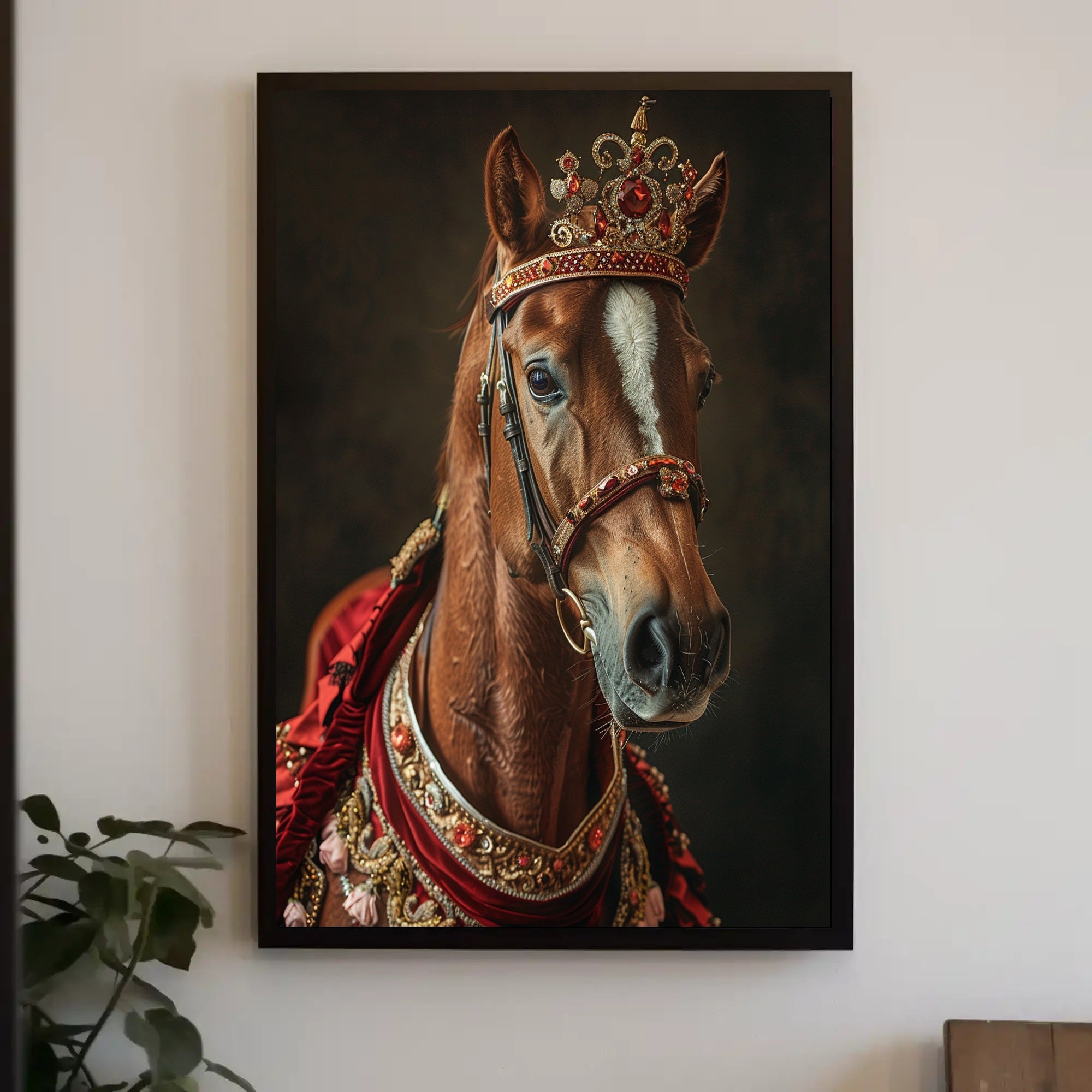 Regal Equine Elegance Art Print Poster for Home Decor PosterGoat