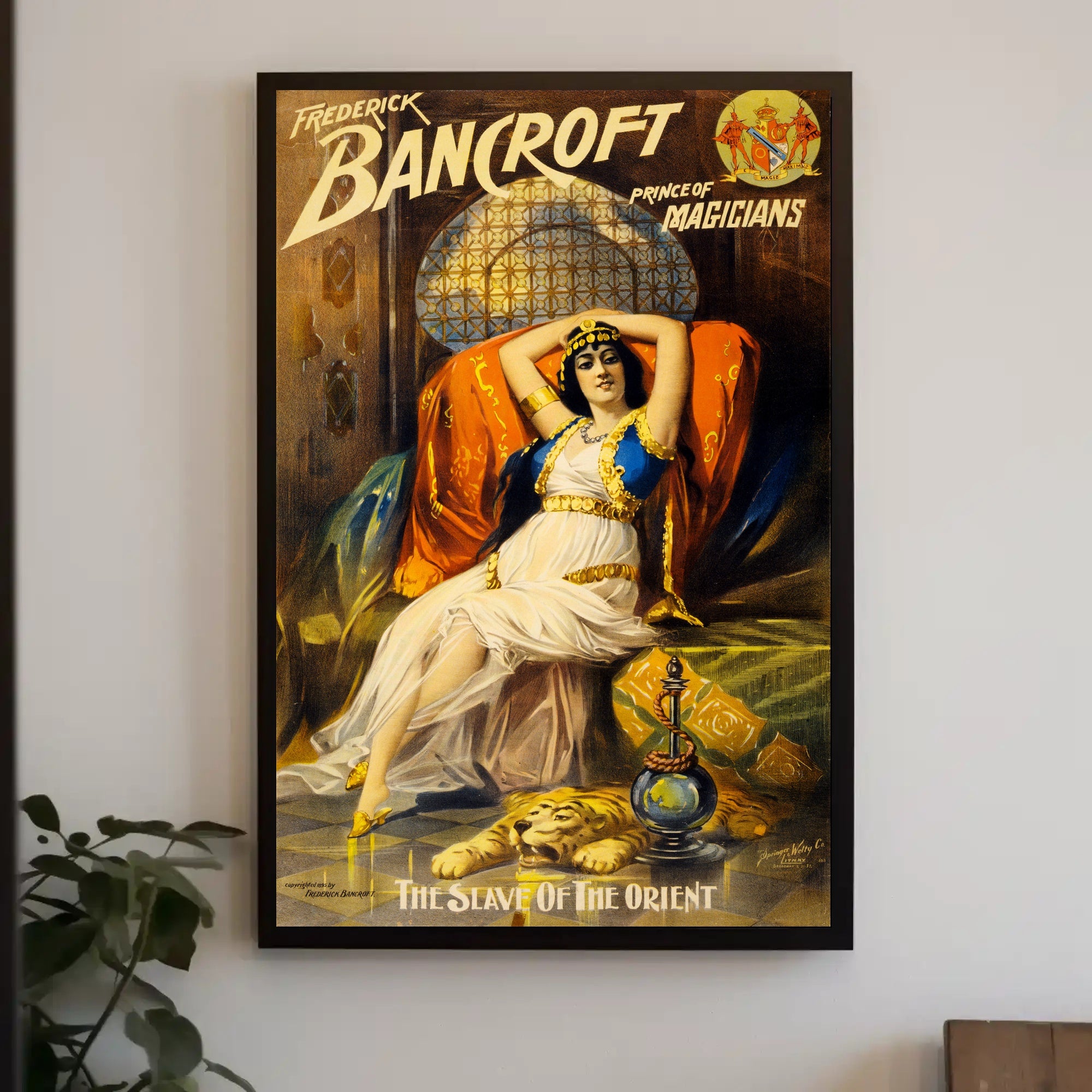Vintage Theatrical Poster with Exotic Oriental Mystique