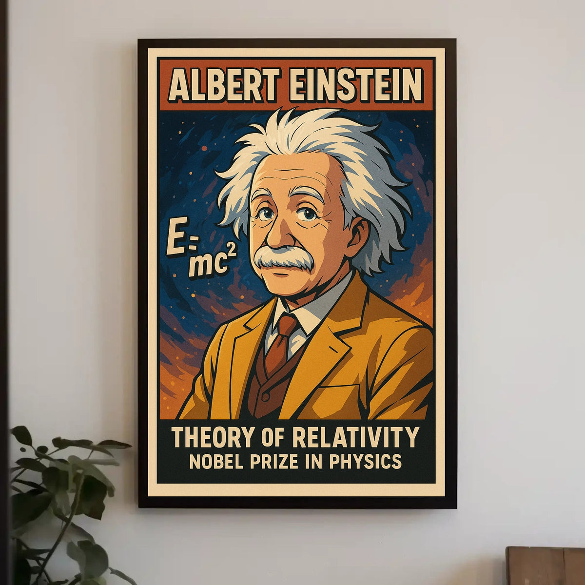 Einstein Relativity Vintage Scholarly Poster