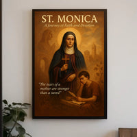St. Monica A Journey of Faith and Devotion Poster