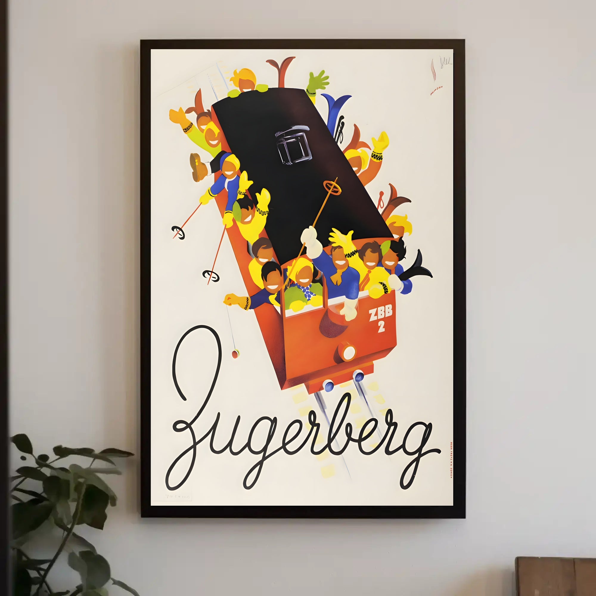 Cable Car Adventure in Switzerland Travel Poster PosterGoat