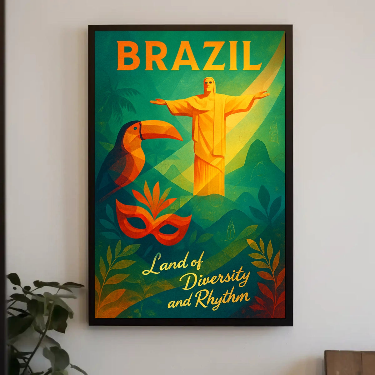 Brazil Land Of Diversity And Rhythm Poster