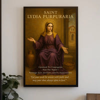 Saint Lydia Reverent Poster for Cultural or Heritage Poster