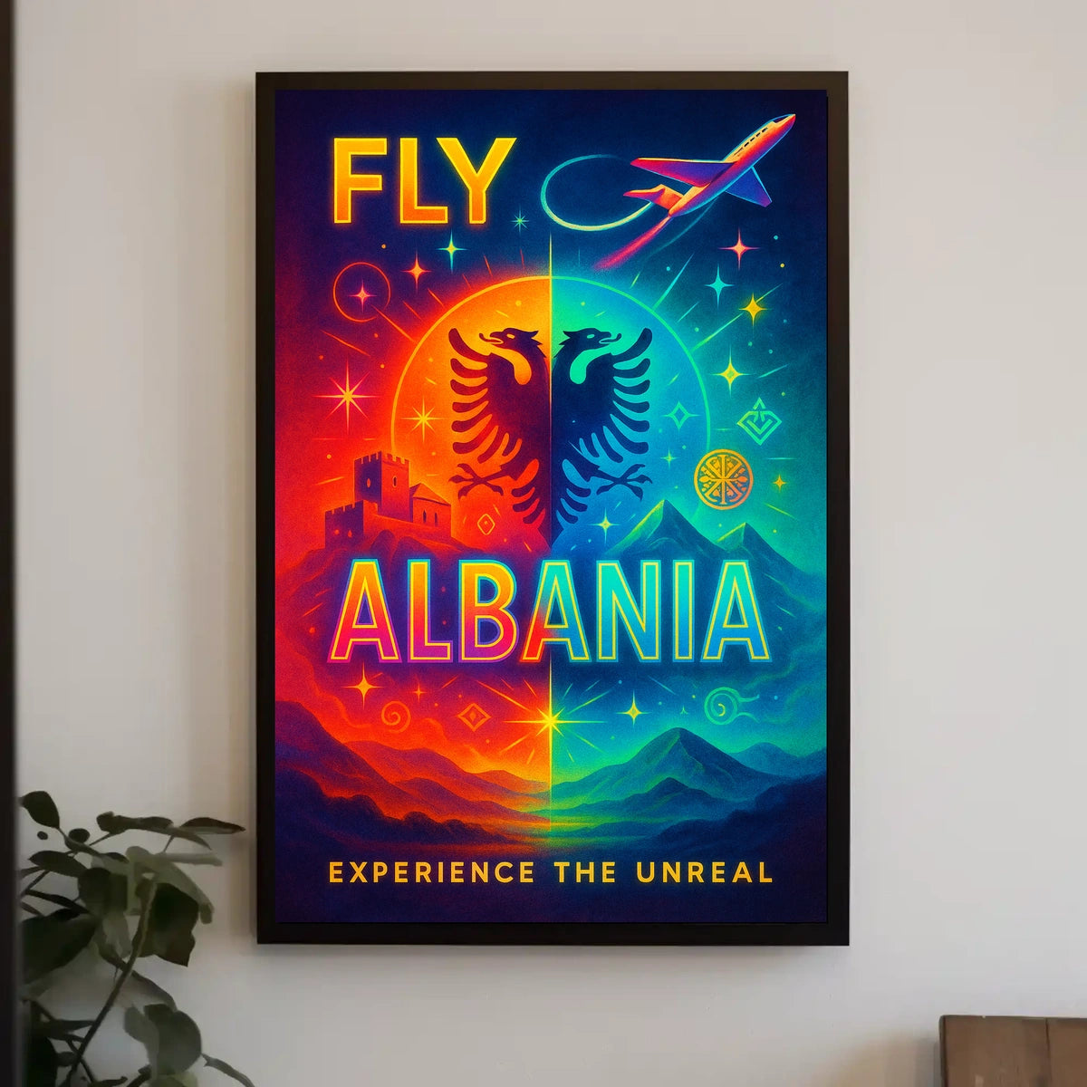 Fly Albania Experience the Unreal Poster