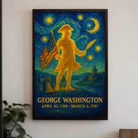 George Washington Patriotic Vintage Historical Poster