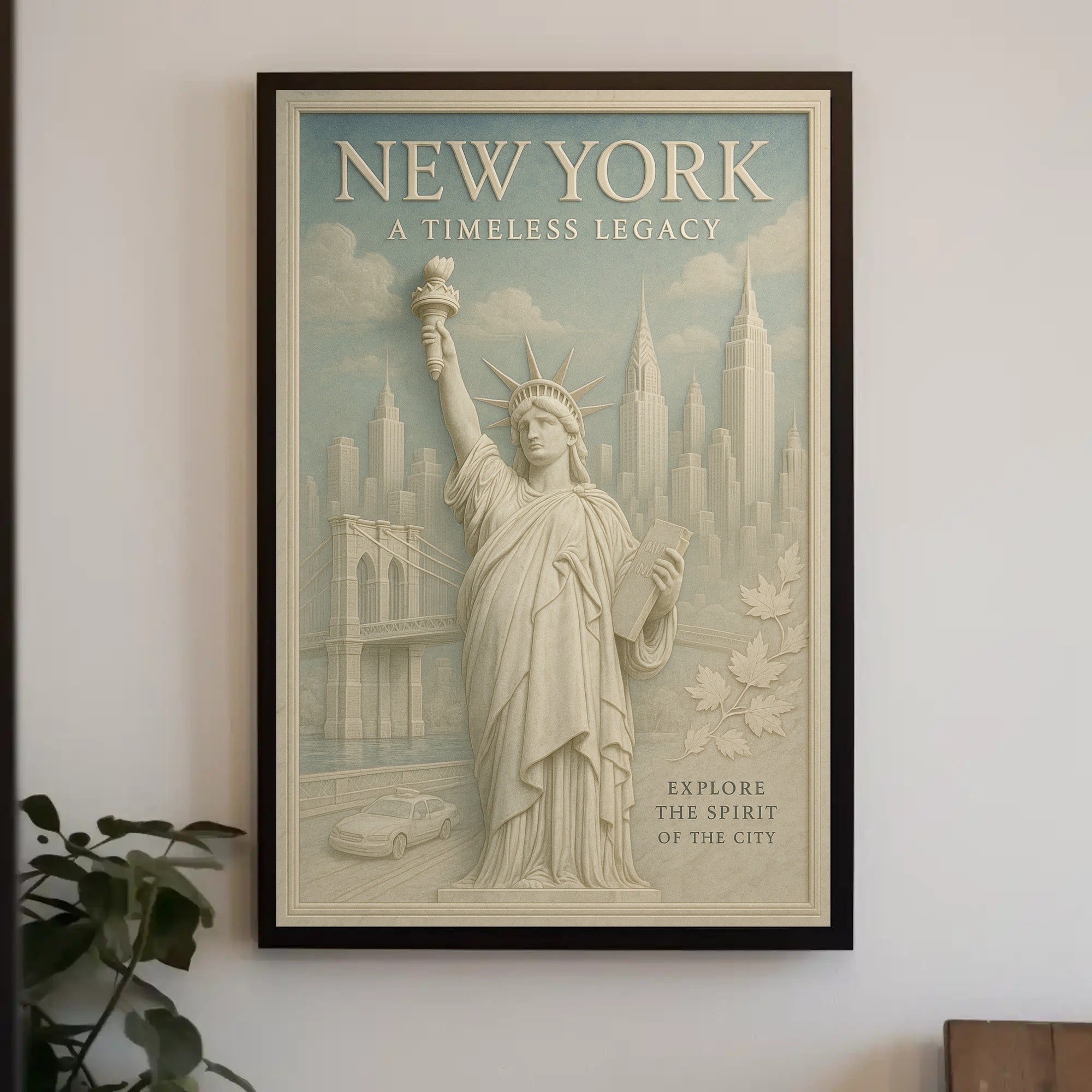 New York City Vintage Elegance Travel Poster