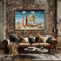 Surreal Desert Dreamscape Artistic Poster