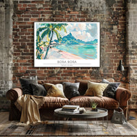 Tropical Paradise of Bora Bora Poster PosterGoat