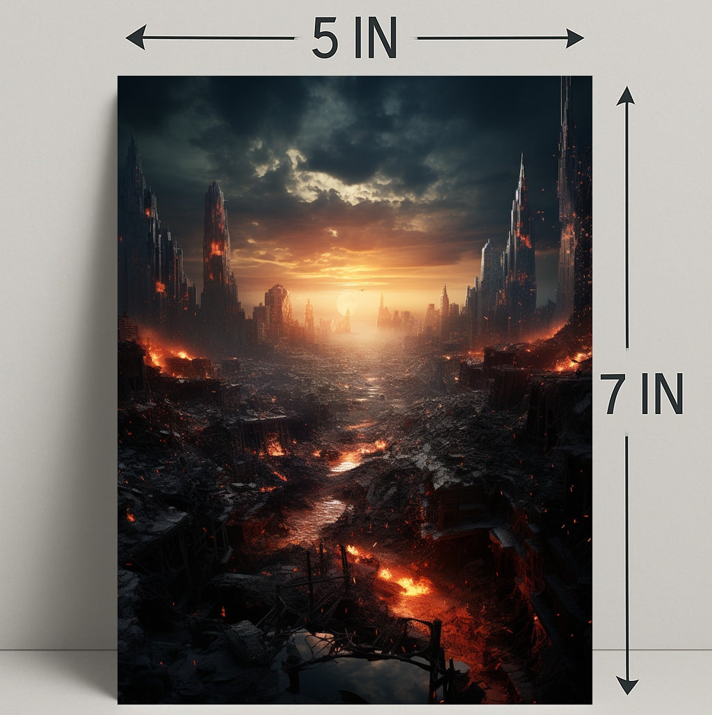 Post-Apocalyptic Sunset Poster