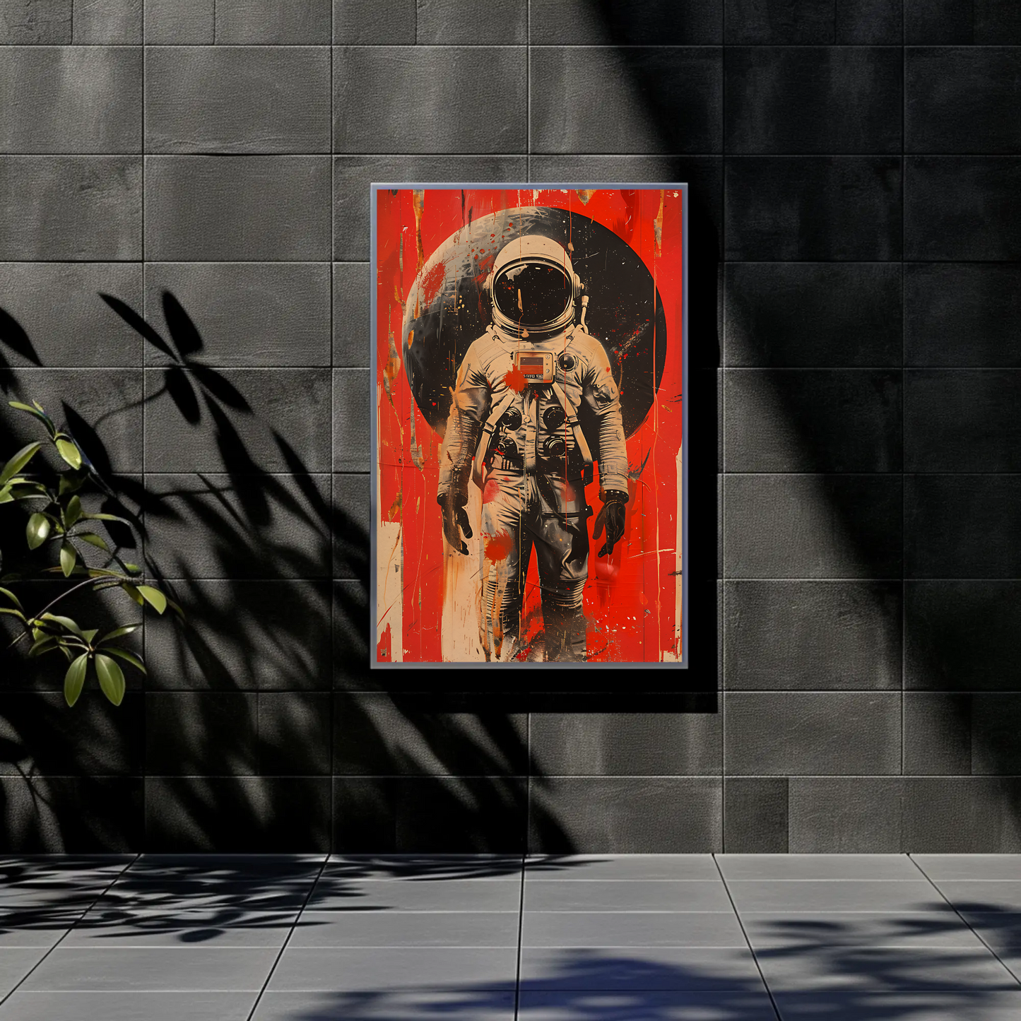 Vintage Travel Poster - Astronaut Space Art