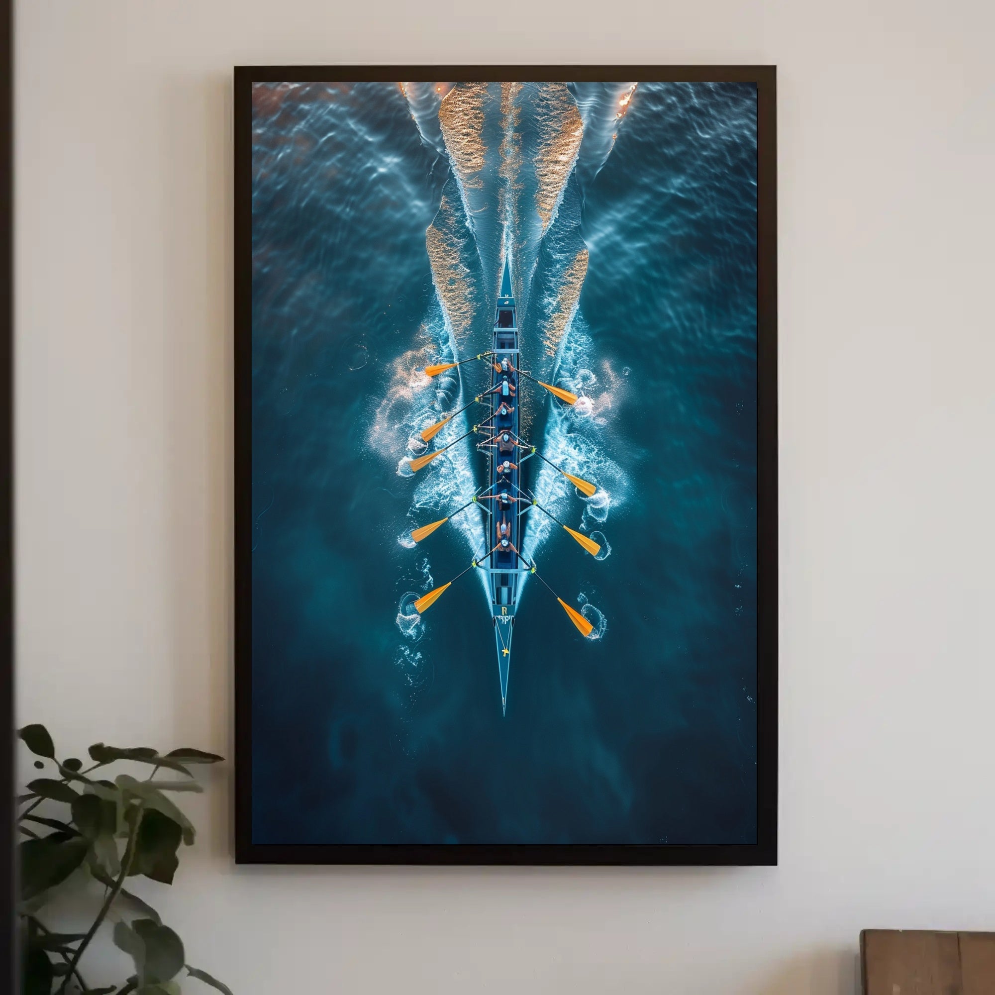 Rowing In Harmony Poster PosterGoat