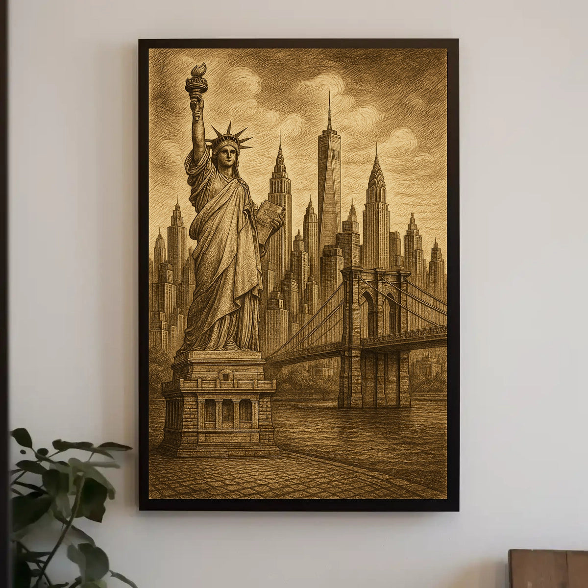 Iconic New York Vintage Poster For City Dweller Home Decor