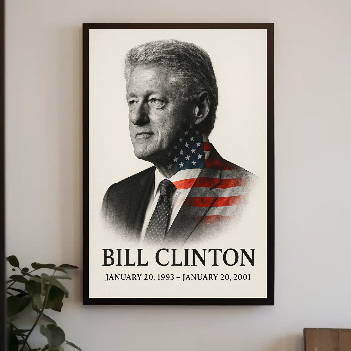Bill Clinton 42nd President of the United States Reflections Poster