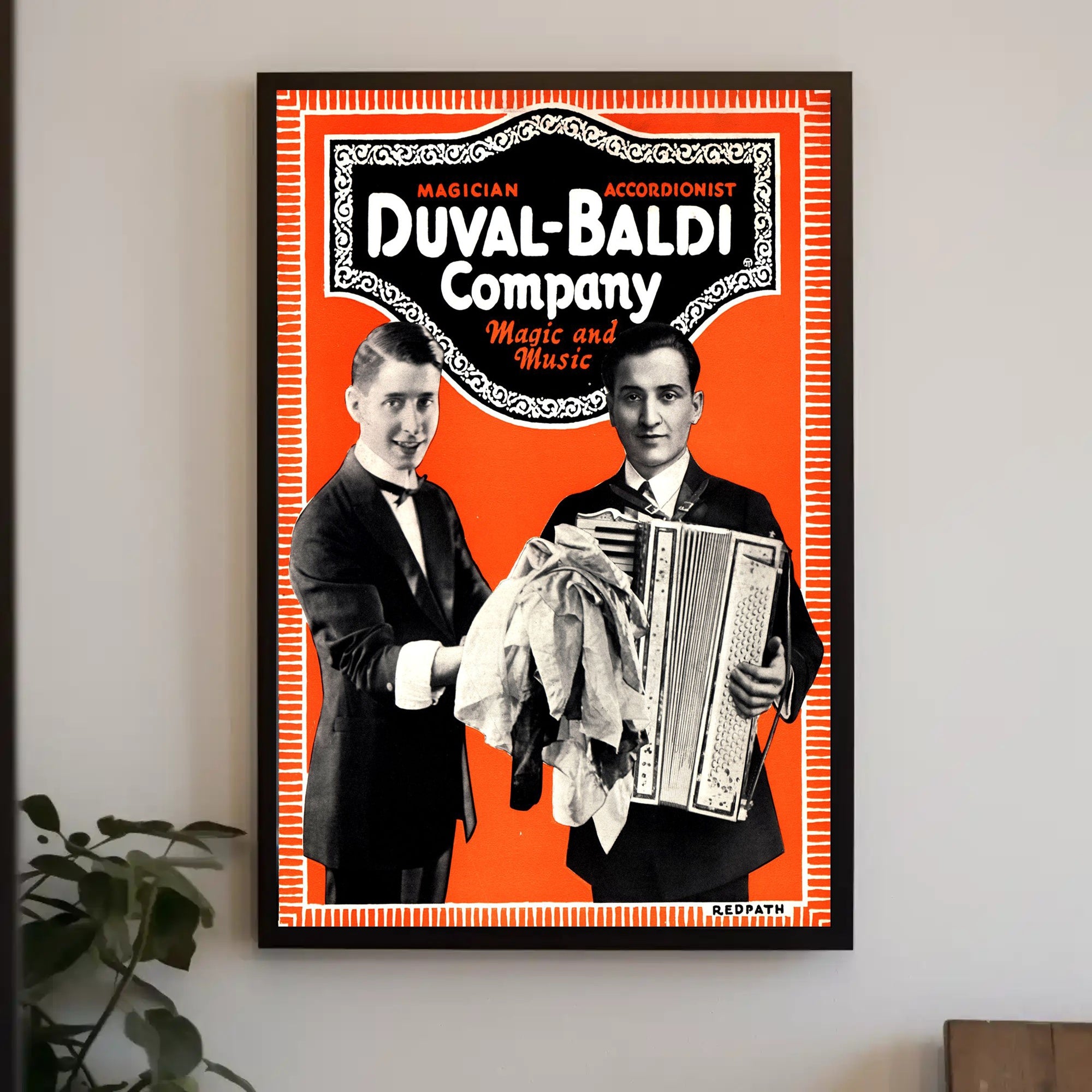 Duval-Baldi Magic and Music Vintage Entertainment Poster