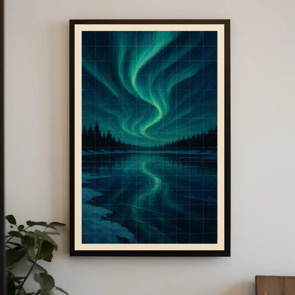 Aurora Borealis Reflections Poster