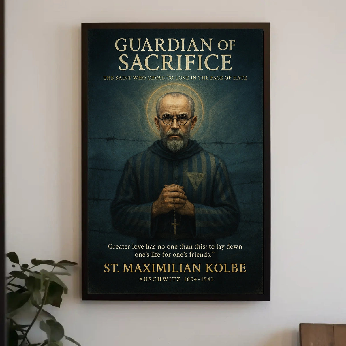 Guardian of Sacrifice St. Maximilian Kolbe Poster