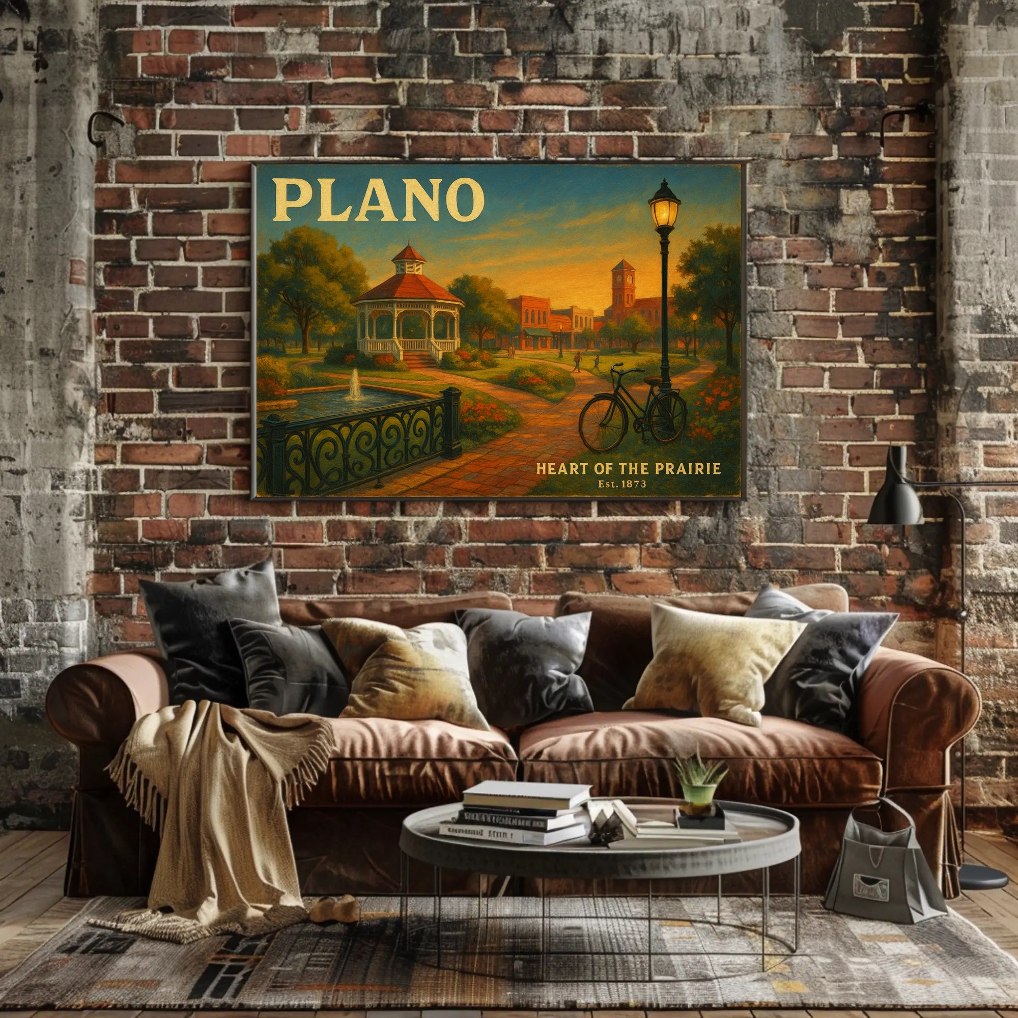 Heart of the Prairie Travel Poster Art Print