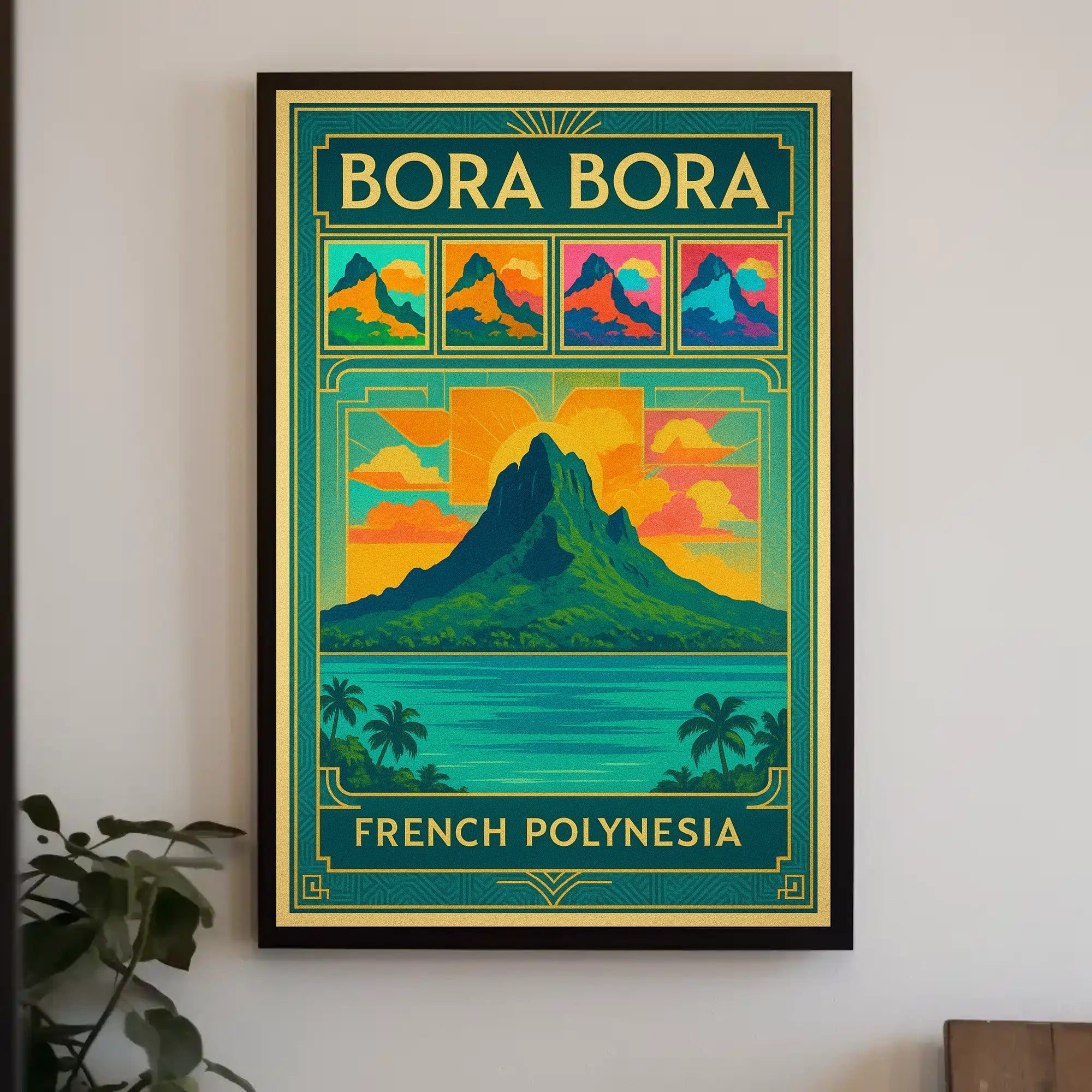 Bora Bora Vintage Travel Poster for Island Escapes PosterGoat