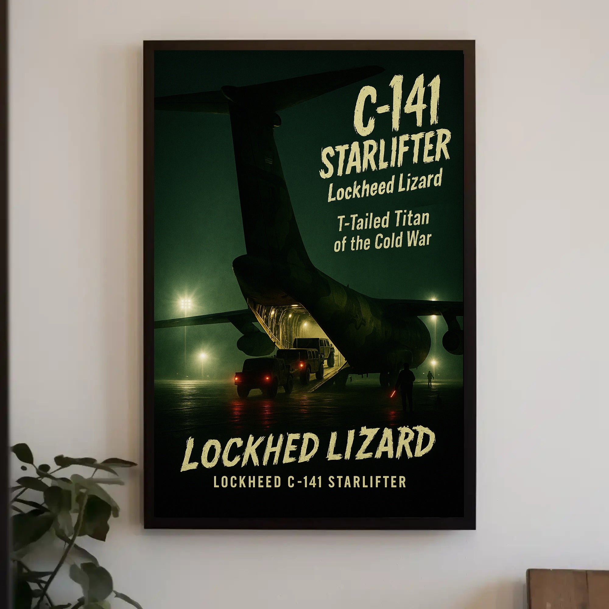 Lockheed C-141 T-Tailed Titan Military Recruitment Poster