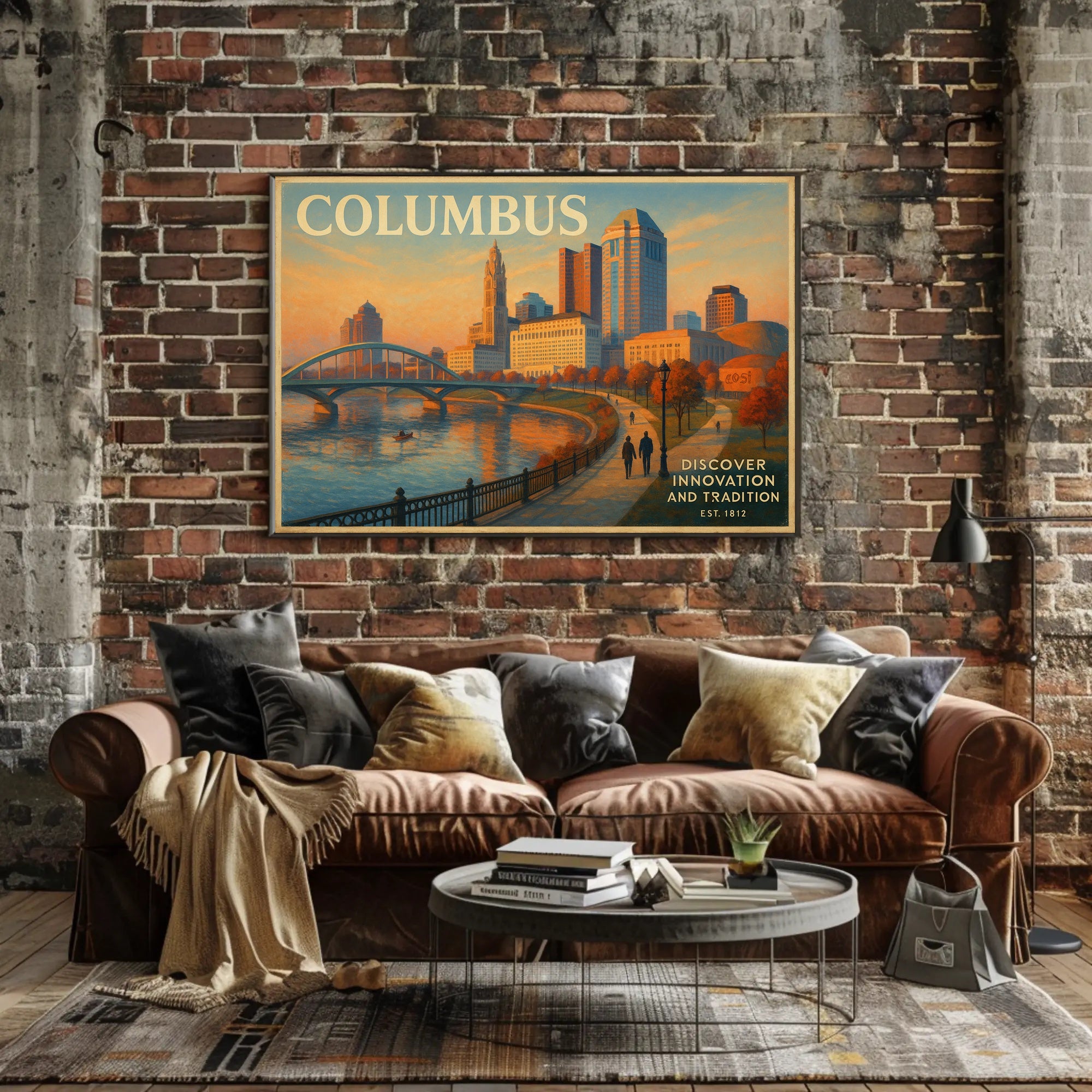 Columbus Travel Poster: Innovation and Tradition