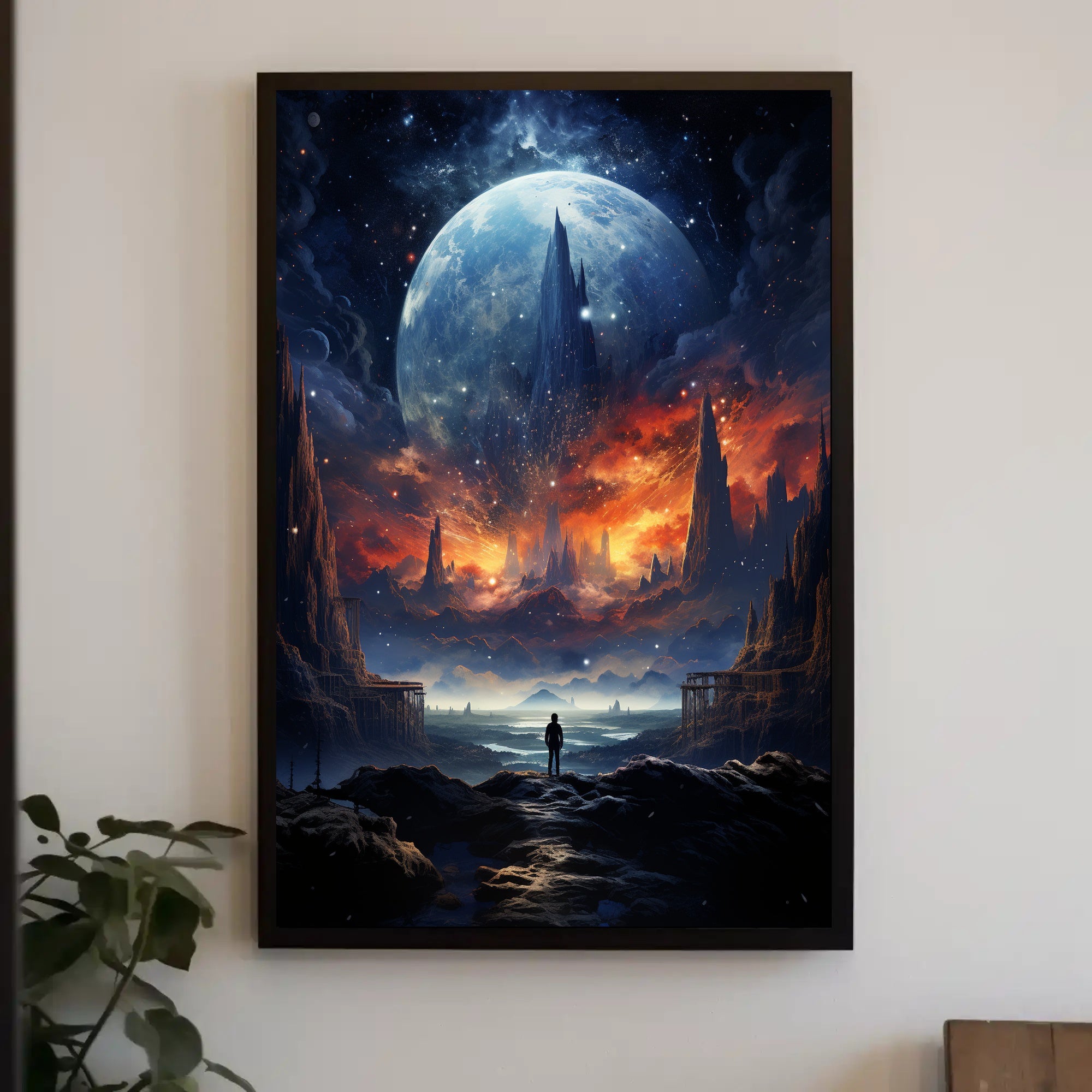 Cosmic Landscape Exploration Poster