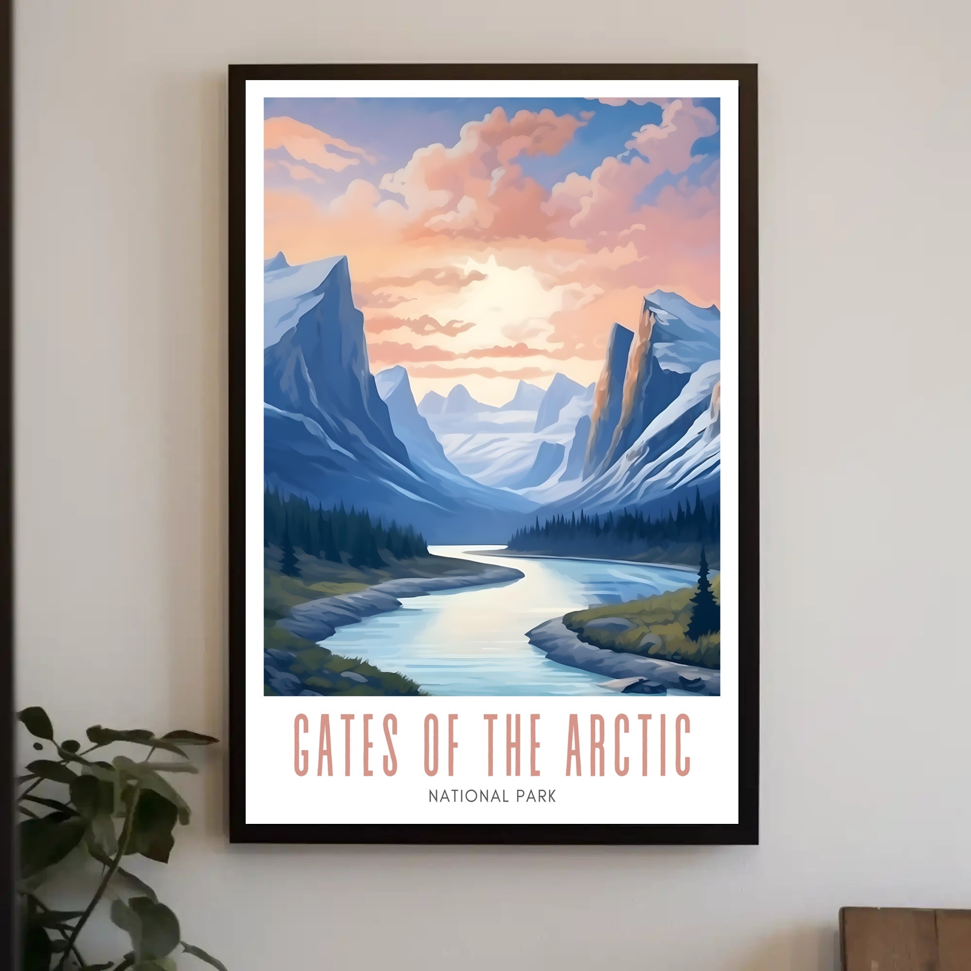 Gates of the Arctic Scenic Travel Poster Print