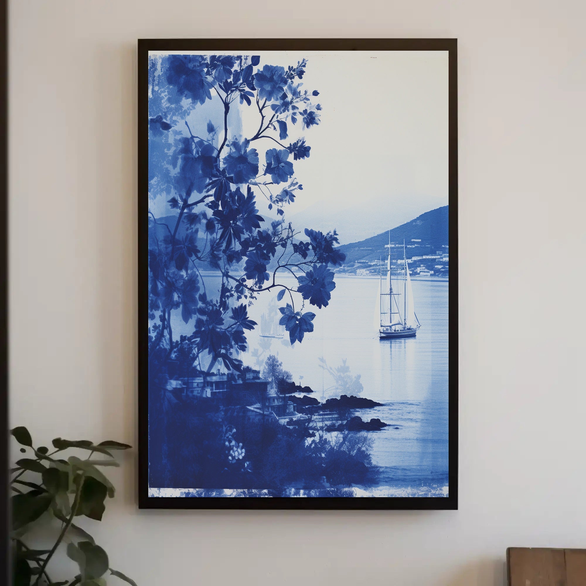 Tranquil Nautical Scene Vintage Artistic Exploration Poster