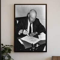 Candid Working Portrait – Dwight D. Eisenhower Poster