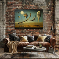 Surreal Birdscape in Otherworldly Realm: Abstract or Artistic Poster