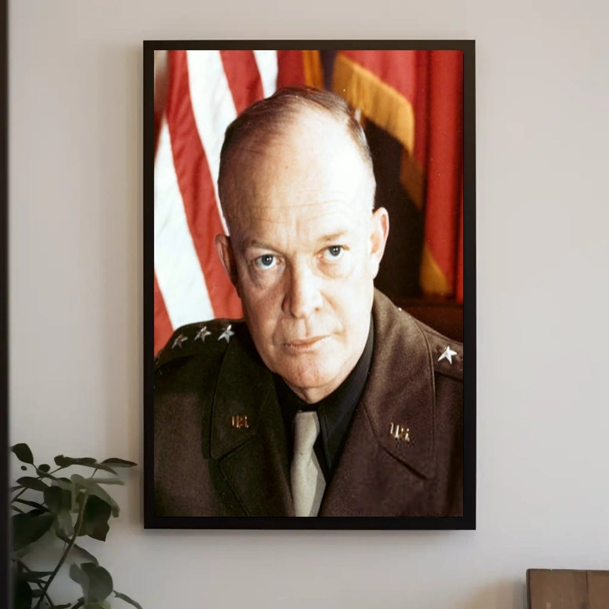 Wartime General Eisenhower Portrait Poster