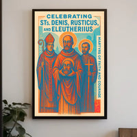 Celebrating Sts. Denis, Rusticus, And Poster