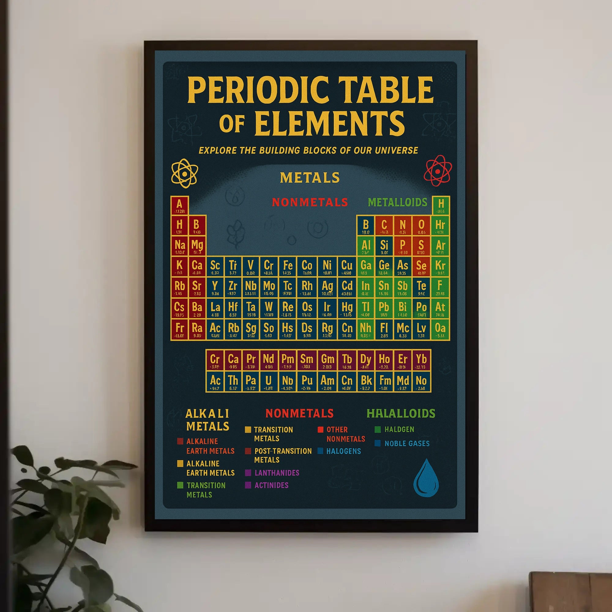 Periodic Table Science Poster: Educational or Infographic Poster