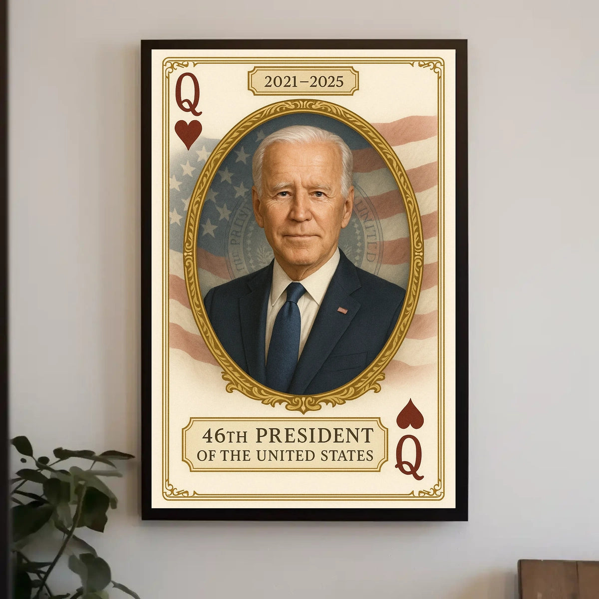 Portrait Of The 46th President Of The United States Poster