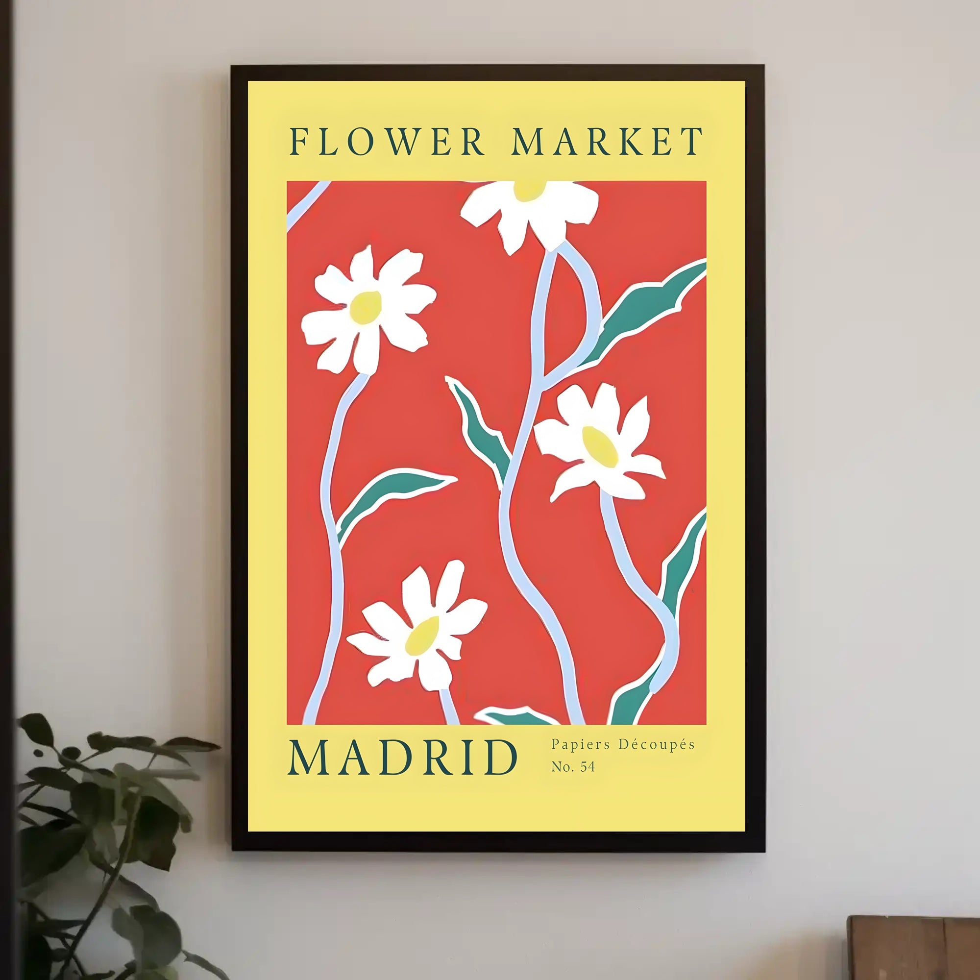 Flower Market Madrid Poster