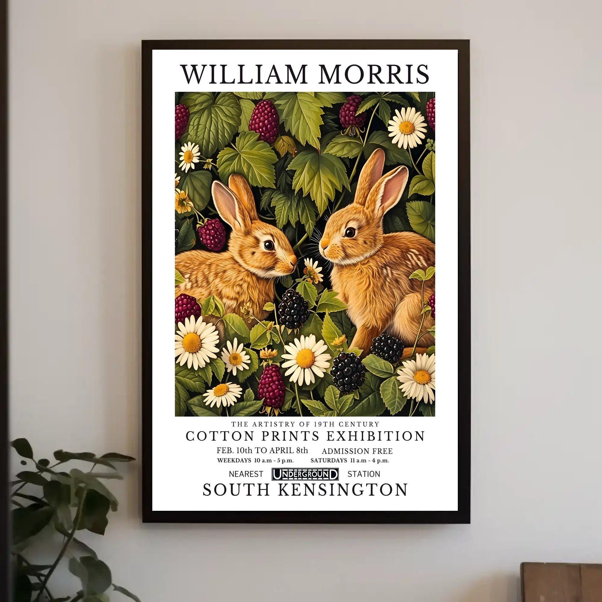 William Morris Nature-Illustrated Vintage Artistic Poster