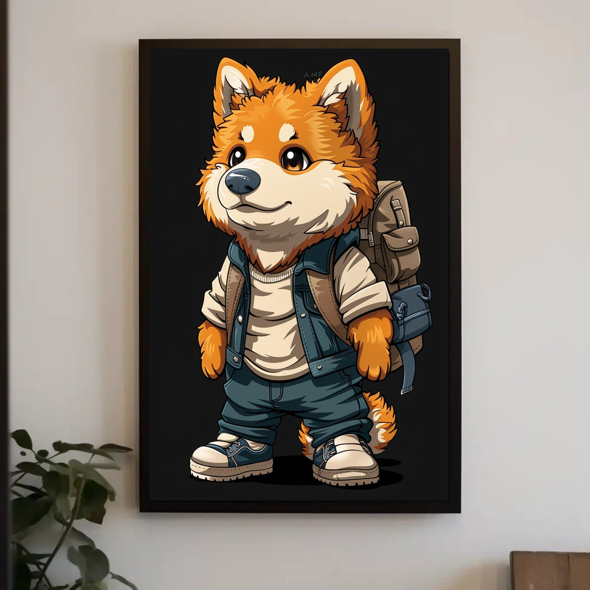 Adventurous Fox Character Poster