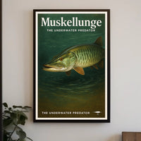 Muskellunge - The Underwater Predator Poster PosterGoat