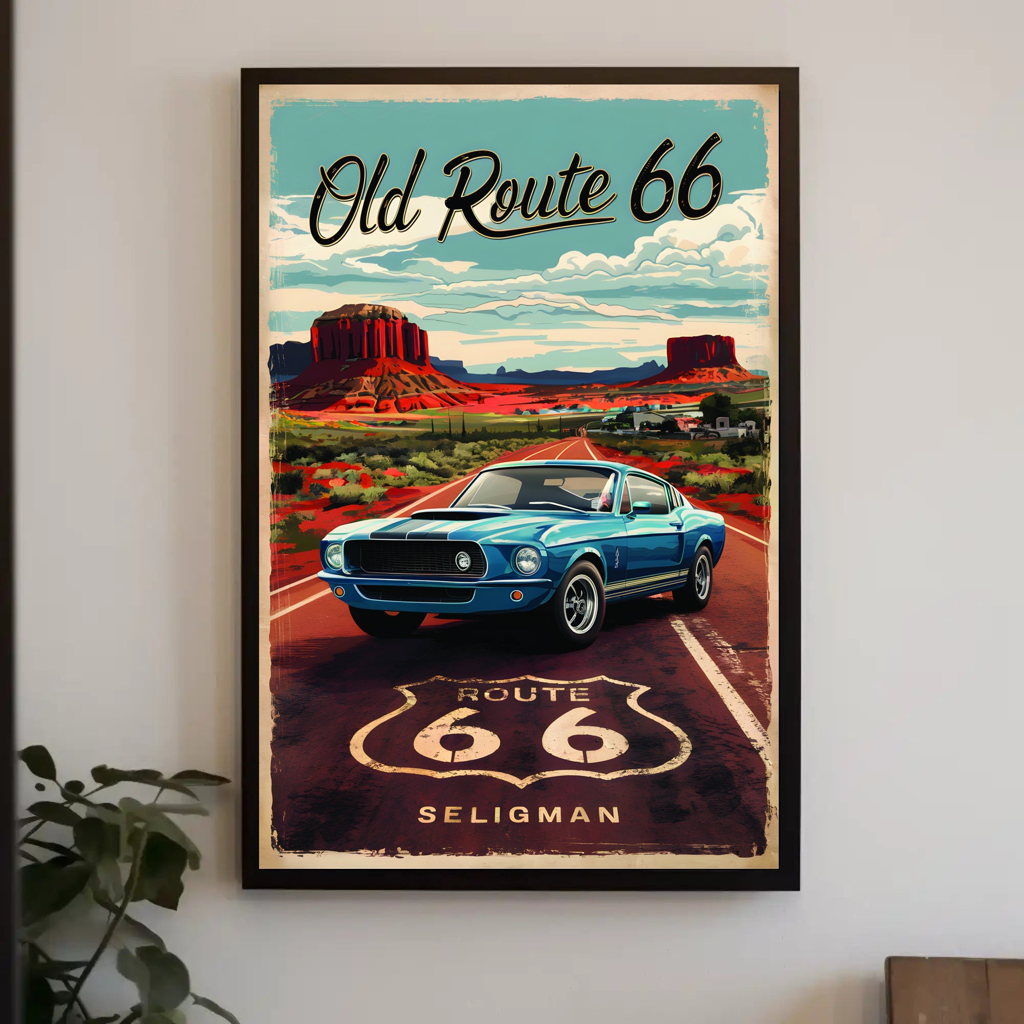 Journey on Old Route 66 Poster