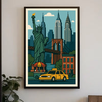Iconic New York City Vibes Poster