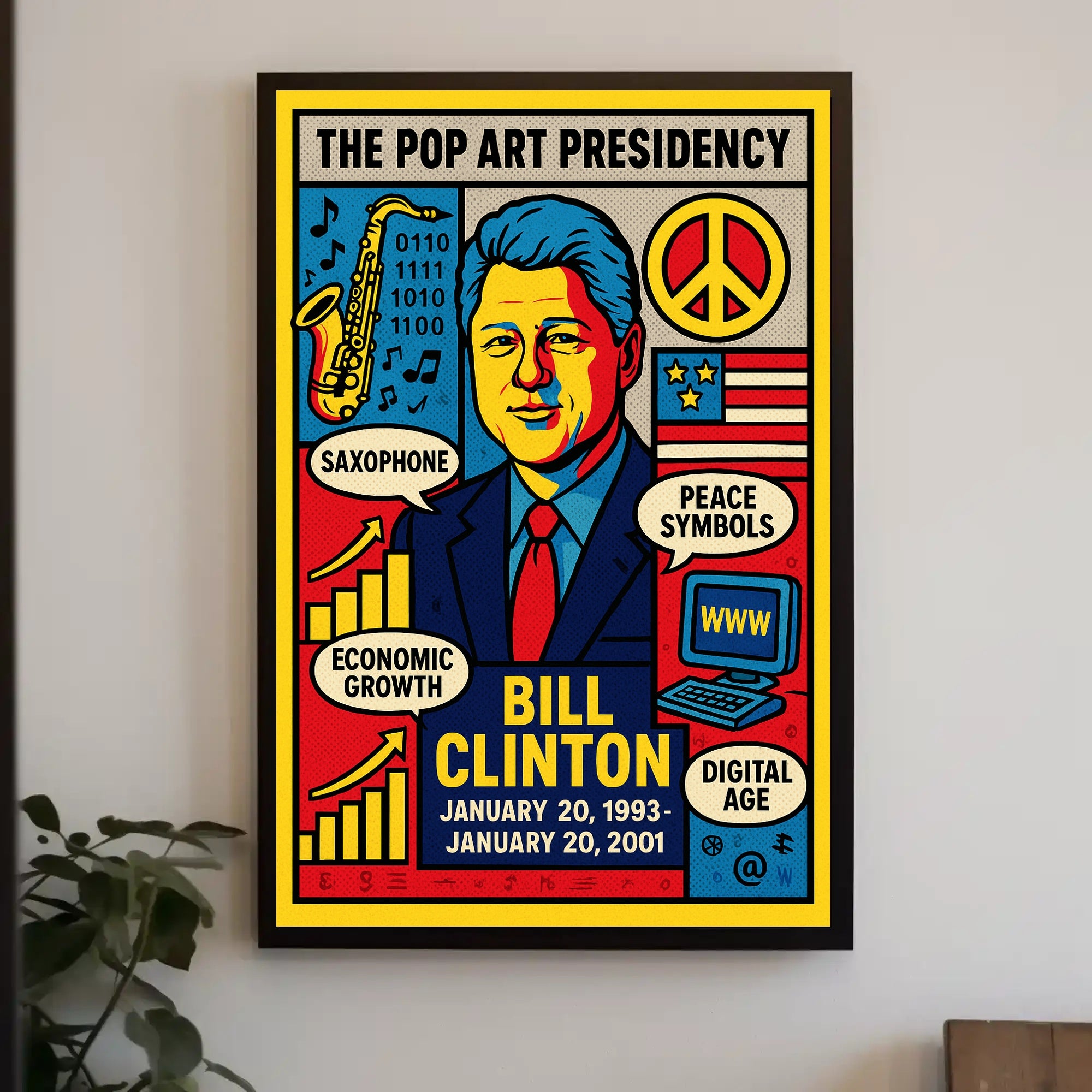 Bill Clinton The Pop Art Presidency Poster PosterGoat