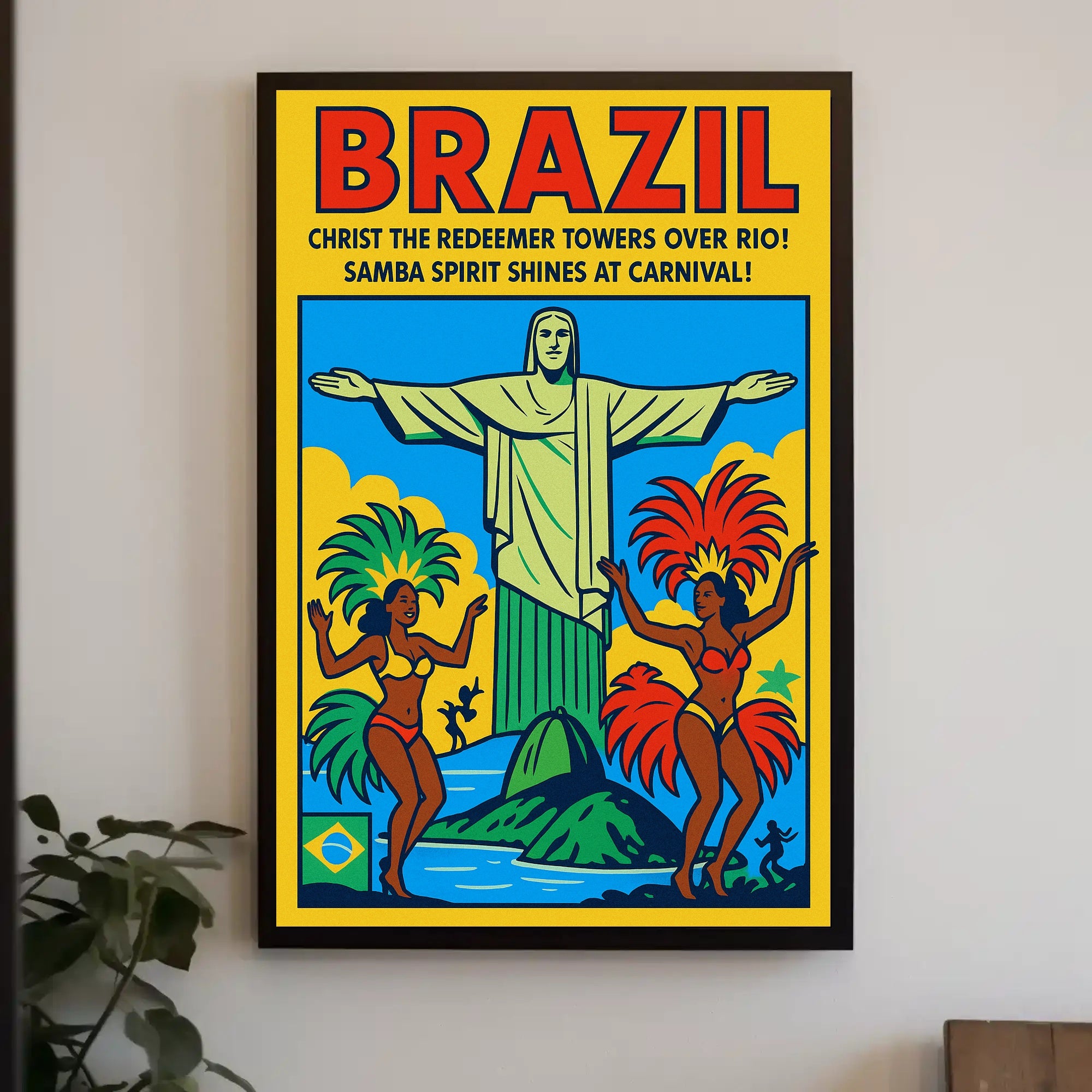 Brazil Carnival Celebration Poster PosterGoat