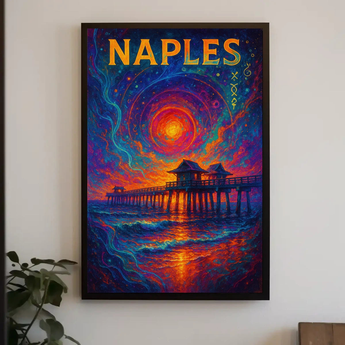 Naples A Cosmic Sunset Poster
