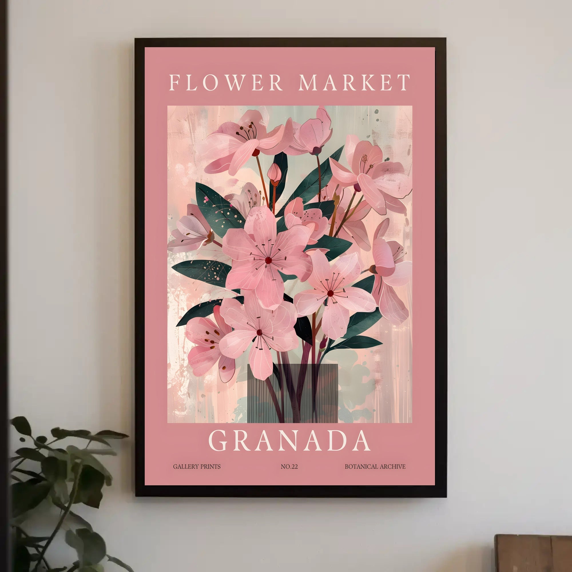 Flower Market Granada Poster